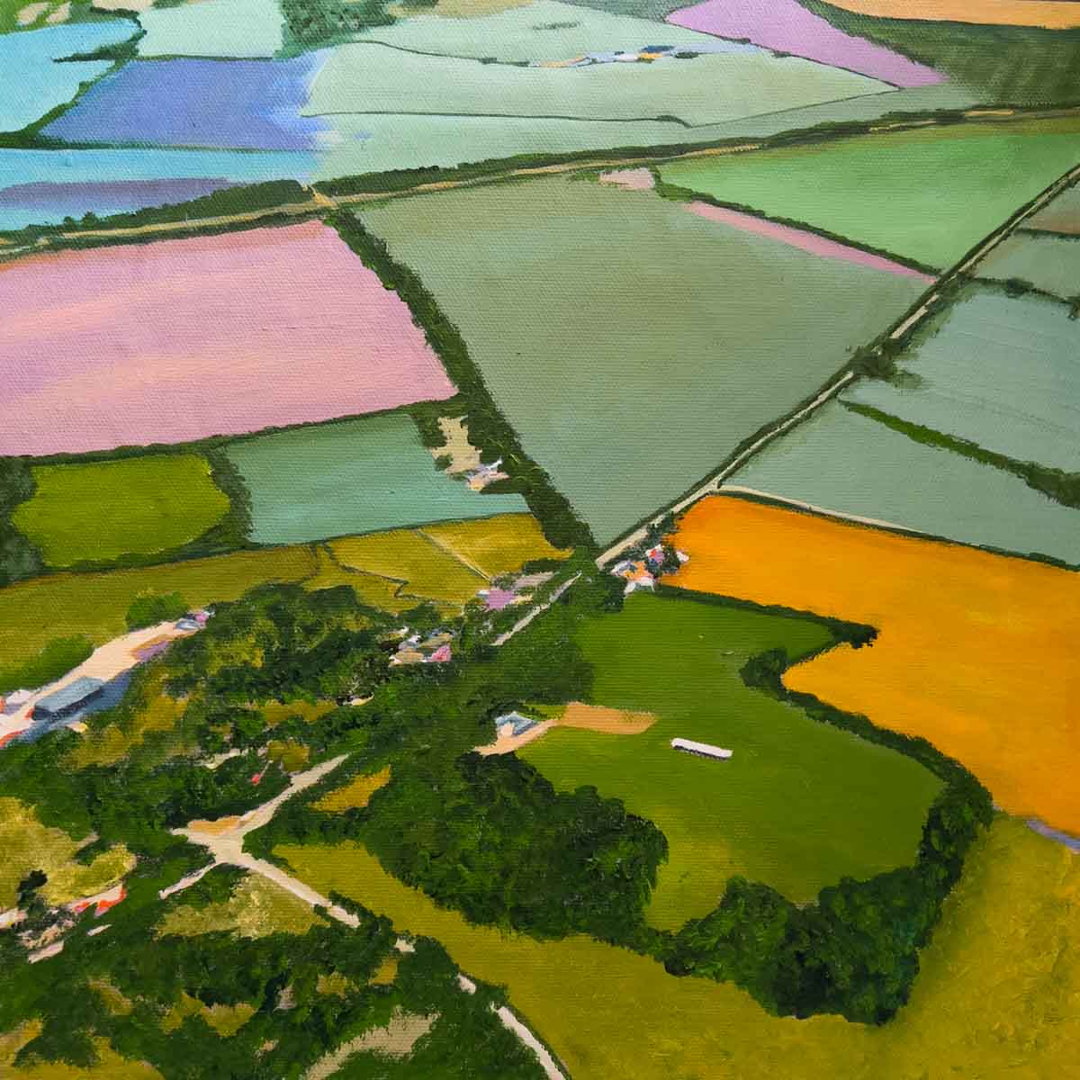 From a birds eye view rural england