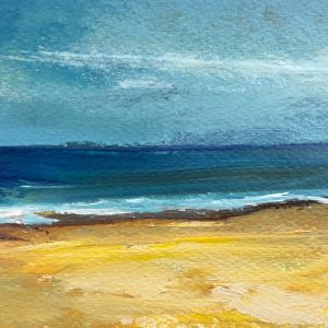 Small gift boxed seascape painting, A thoughtful gift for anyone drawn to the energy of the coast.